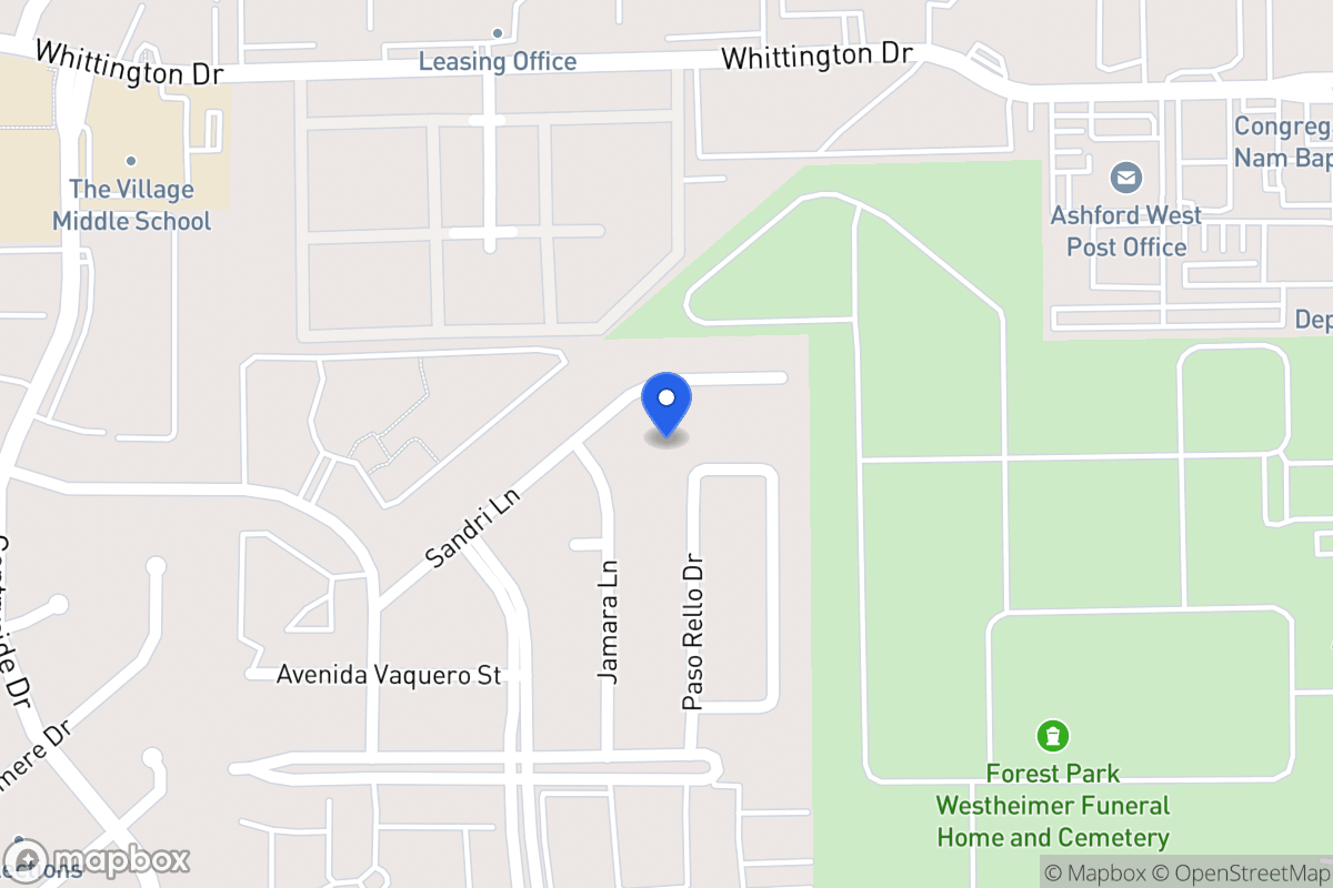 Map of 2130 Paso Rello Dr, Houston