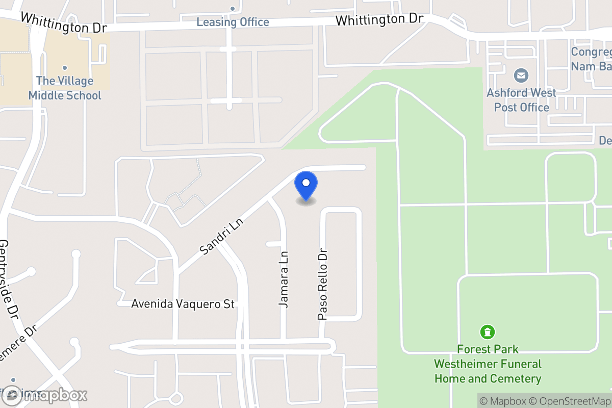 Map of 2134 Paso Rello Dr, Houston