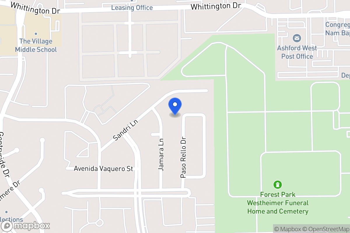 Map of 2138 Paso Rello Dr, Houston