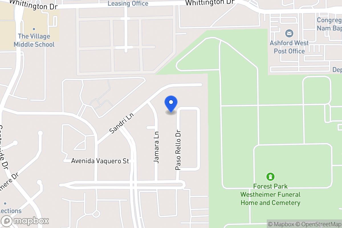 Map of 2142 Paso Rello Dr, Houston