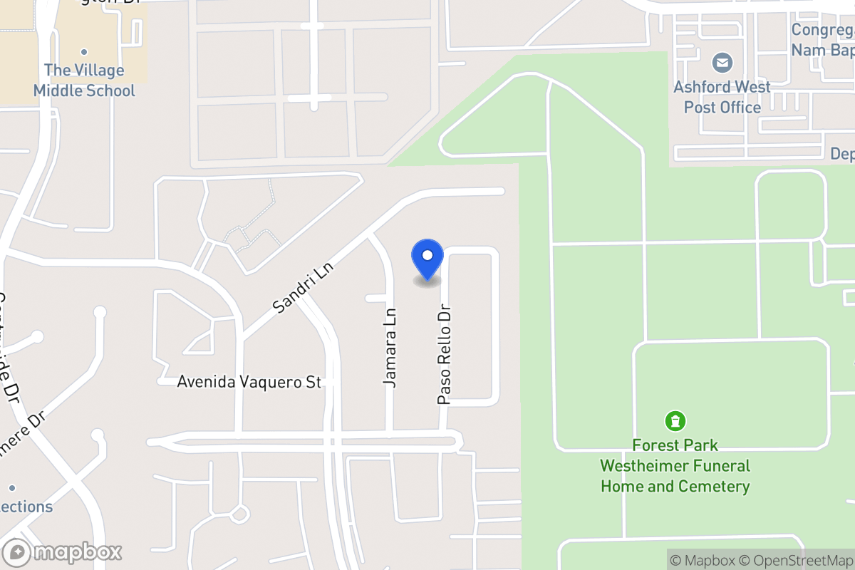 Map of 2150 Paso Rello Dr, Houston