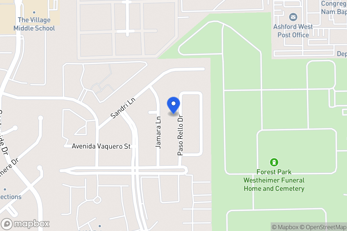 Map of 2158 Paso Rello Dr, Houston