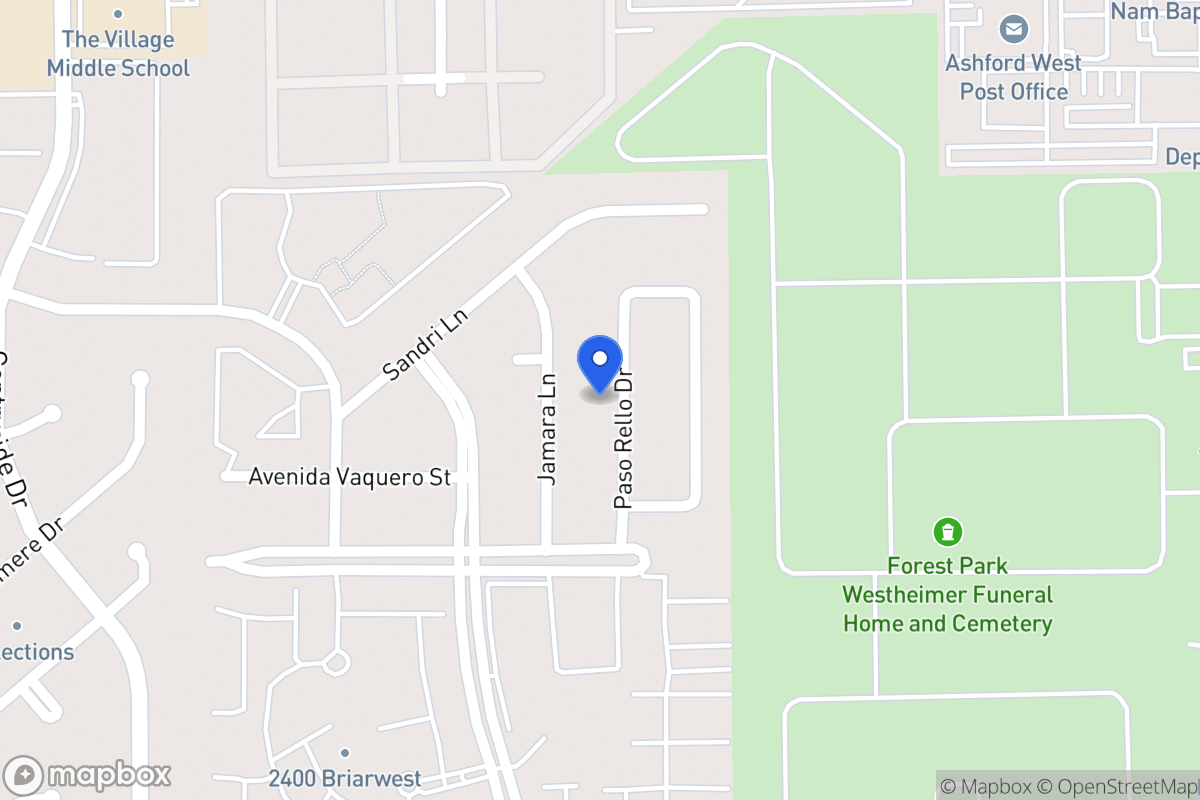 Map of 2202 Paso Rello Dr, Houston