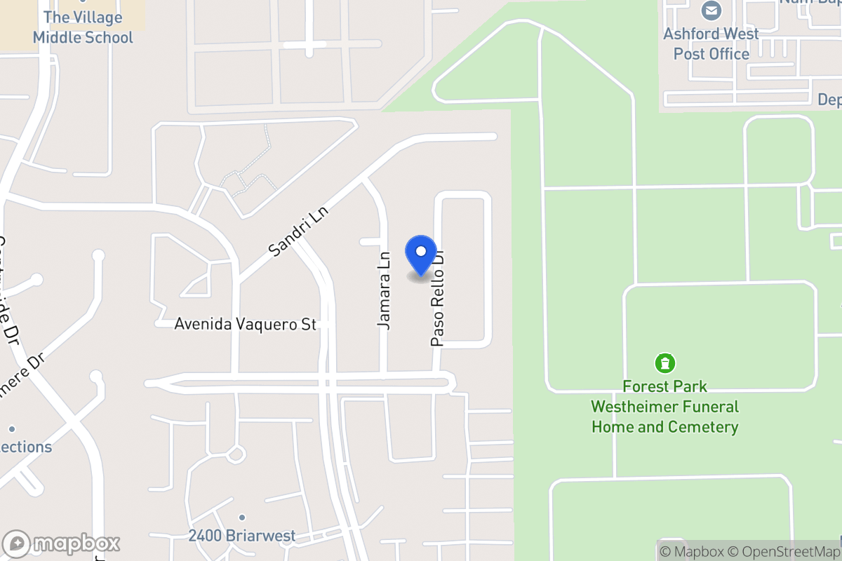 Map of 2206 Paso Rello Dr, Houston