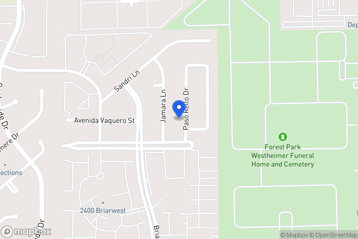 Map of 2222 Paso Rello Dr, Houston