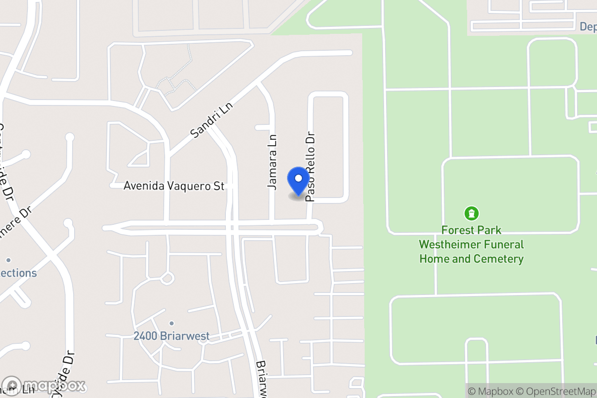 Map of 2230 Paso Rello Dr, Houston