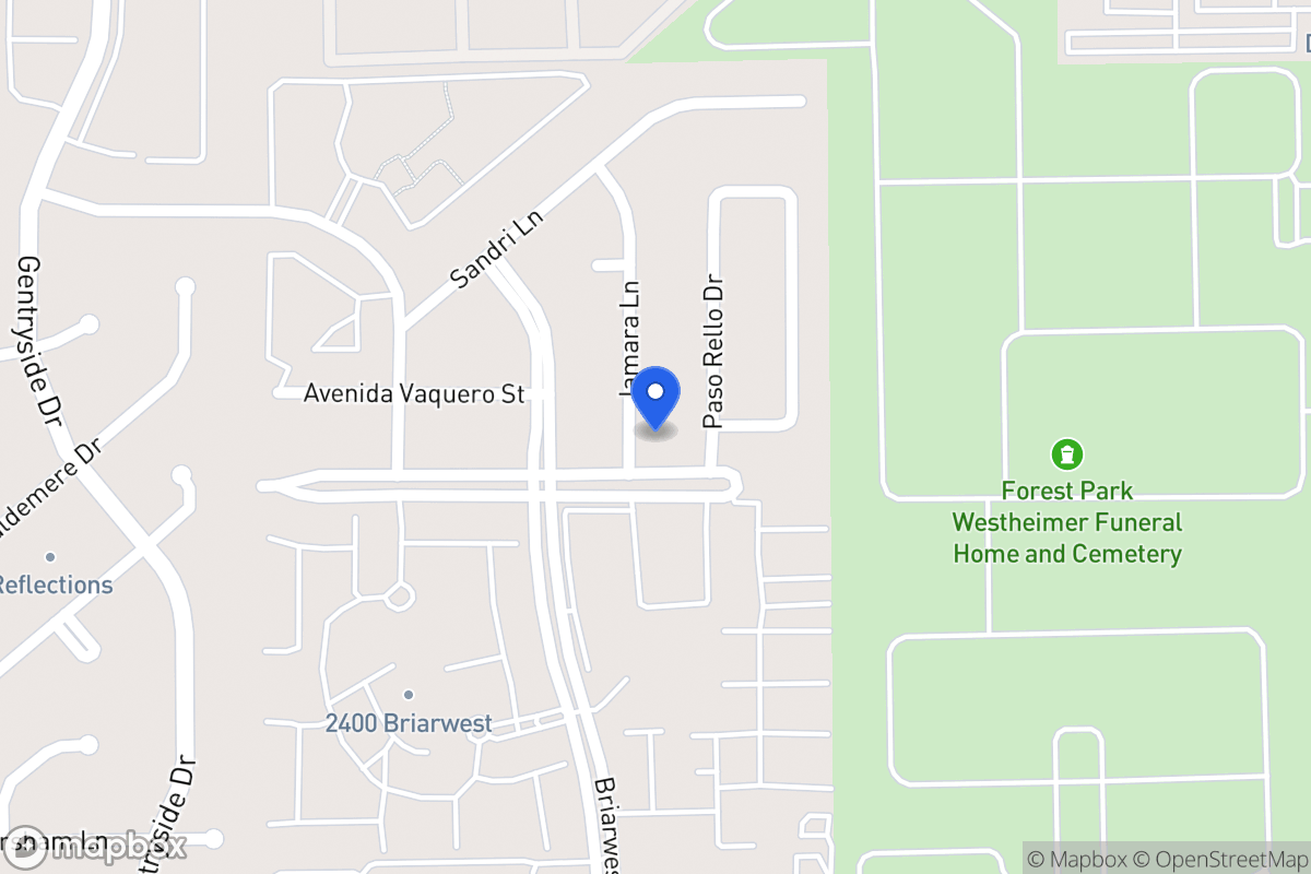 Map of 2235 Jamara Ln, Houston