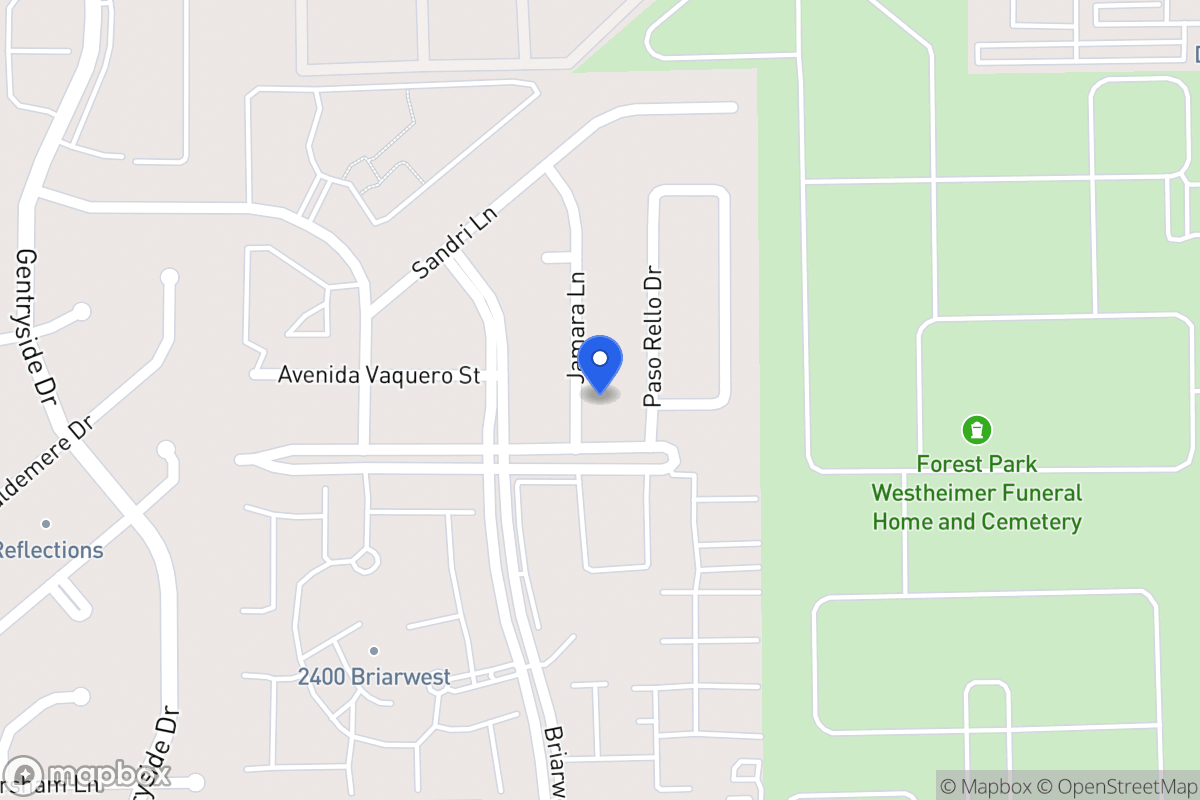 Map of 2231 Jamara Ln, Houston