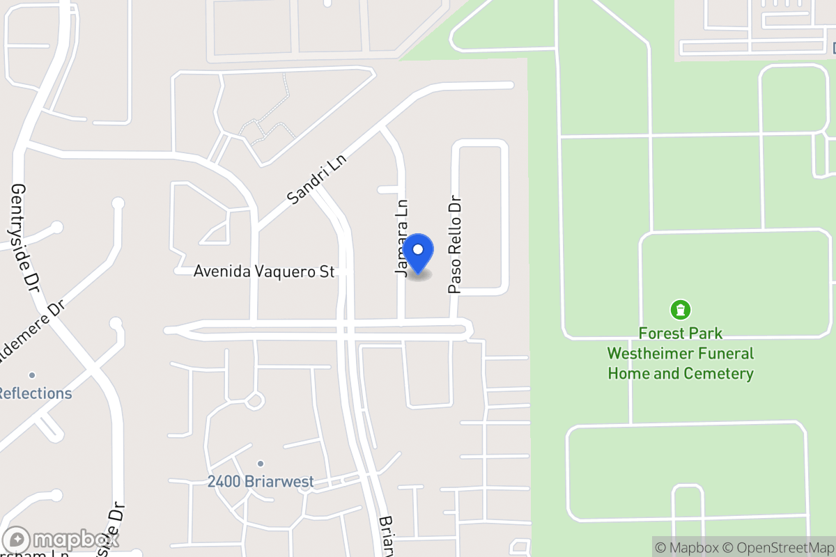 Map of 2227 Jamara Ln, Houston