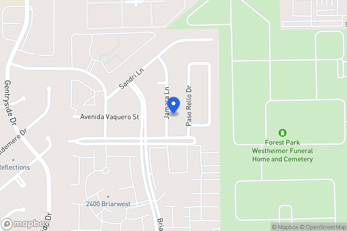Map of 2223 Jamara Ln, Houston