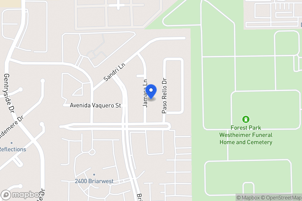 Map of 2219 Jamara Ln, Houston