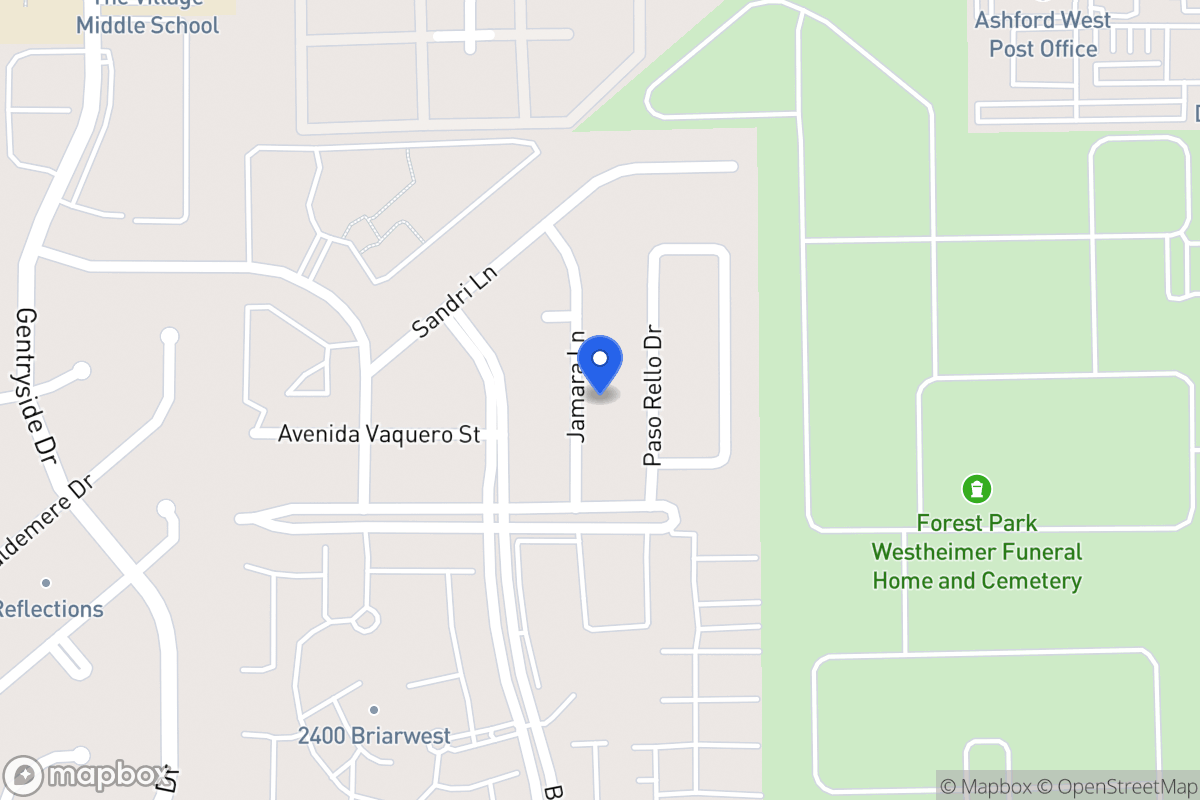 Map of 2215 Jamara Ln, Houston