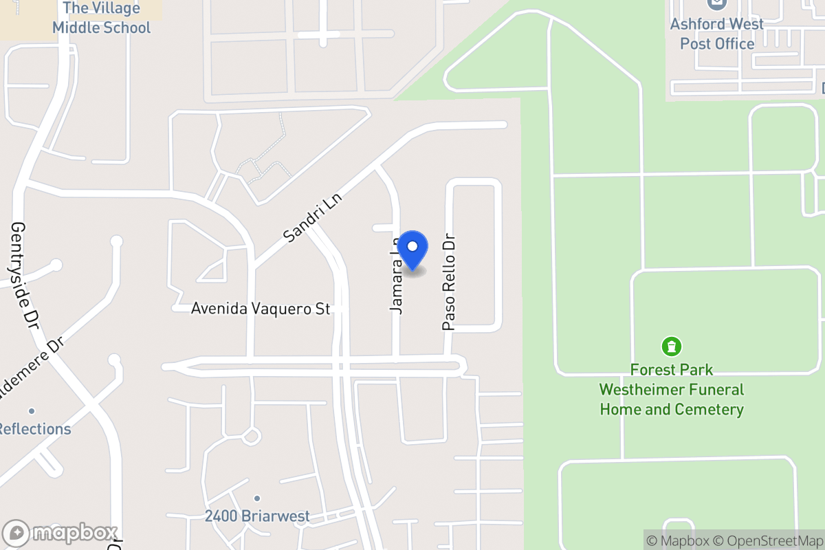 Map of 2211 Jamara Ln, Houston