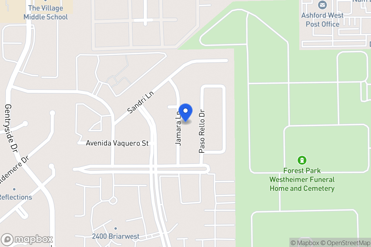Map of 2207 Jamara Ln, Houston