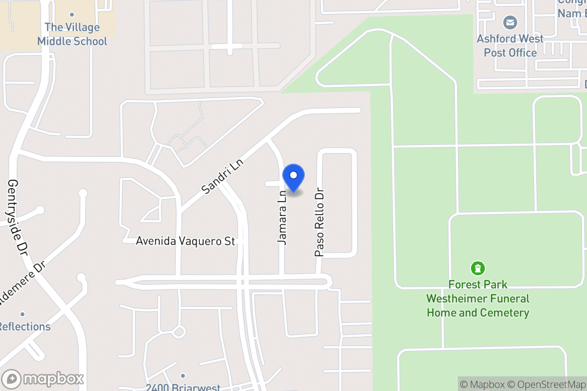 Map of 2131 Jamara Ln, Houston