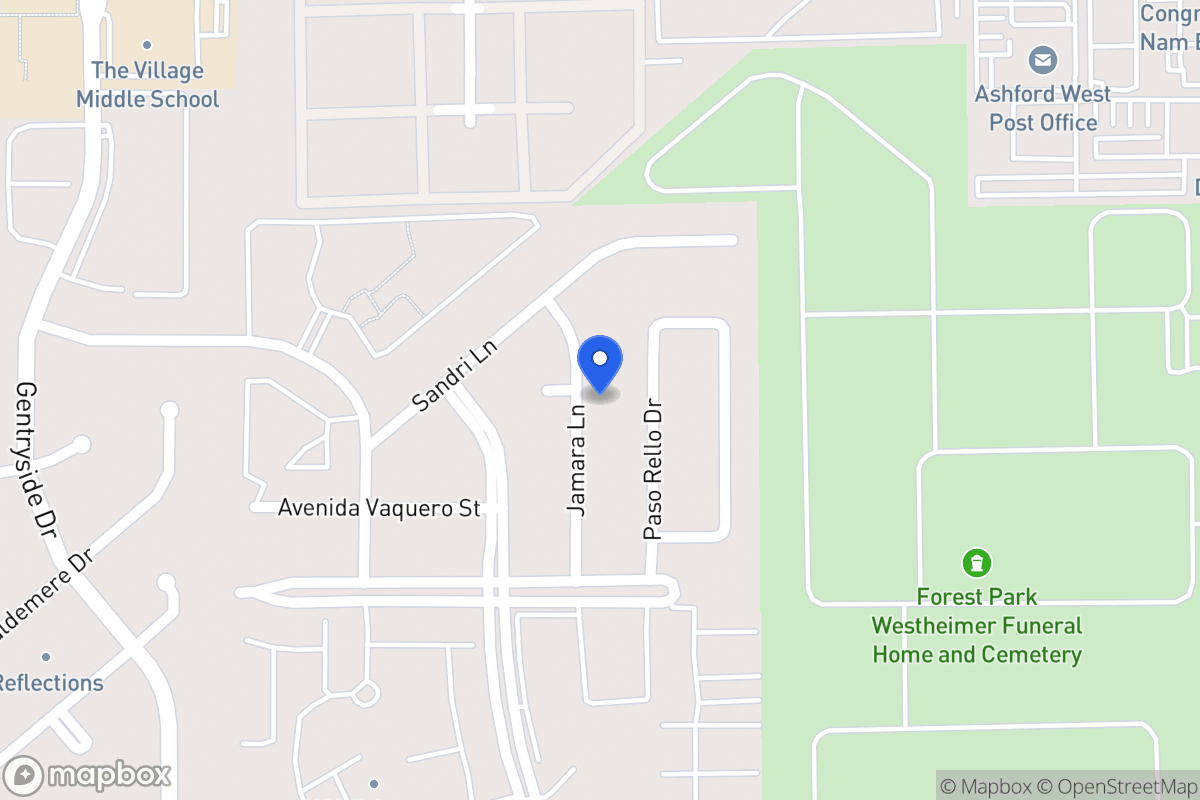 Map of 2127 Jamara Ln, Houston