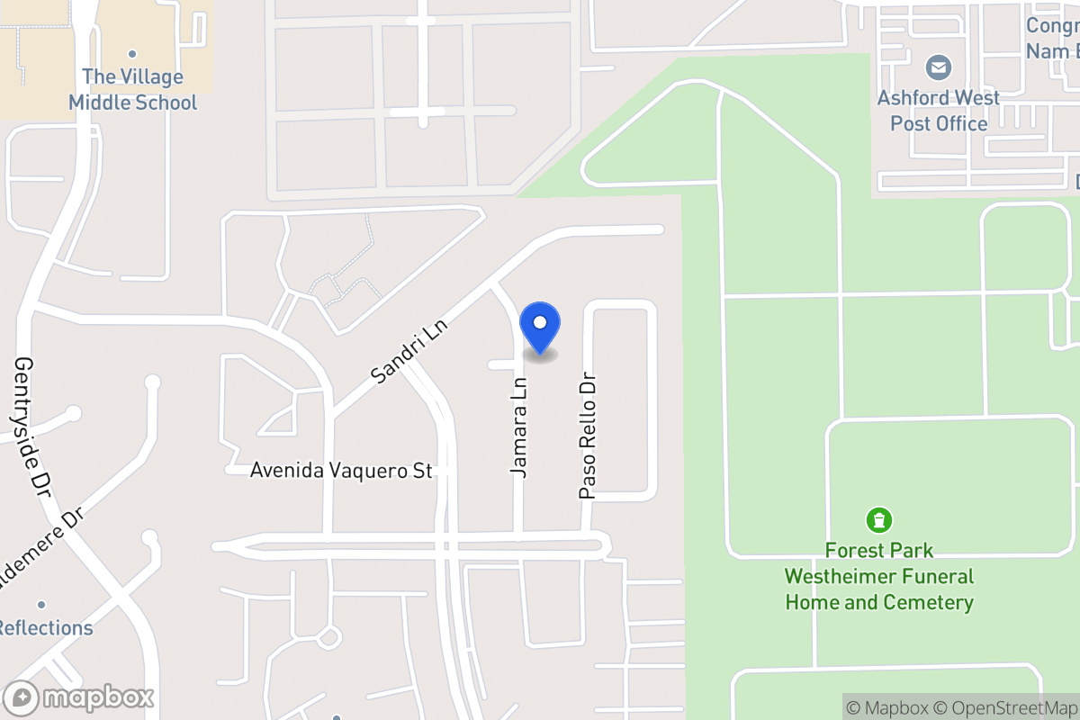 Map of 2123 Jamara Ln, Houston