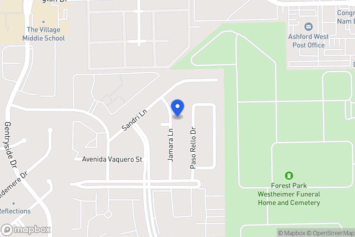 Map of 2119 Jamara Ln, Houston