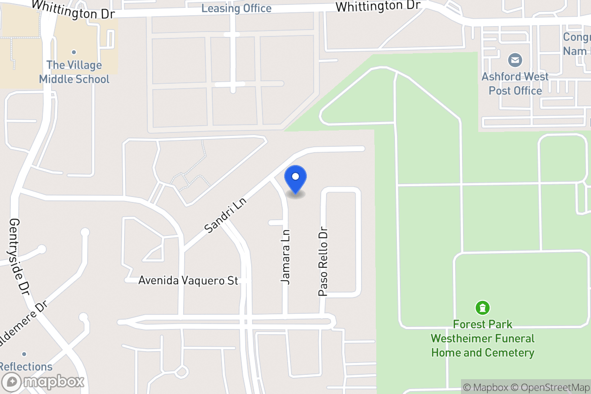 Map of 2111 Jamara Ln, Houston