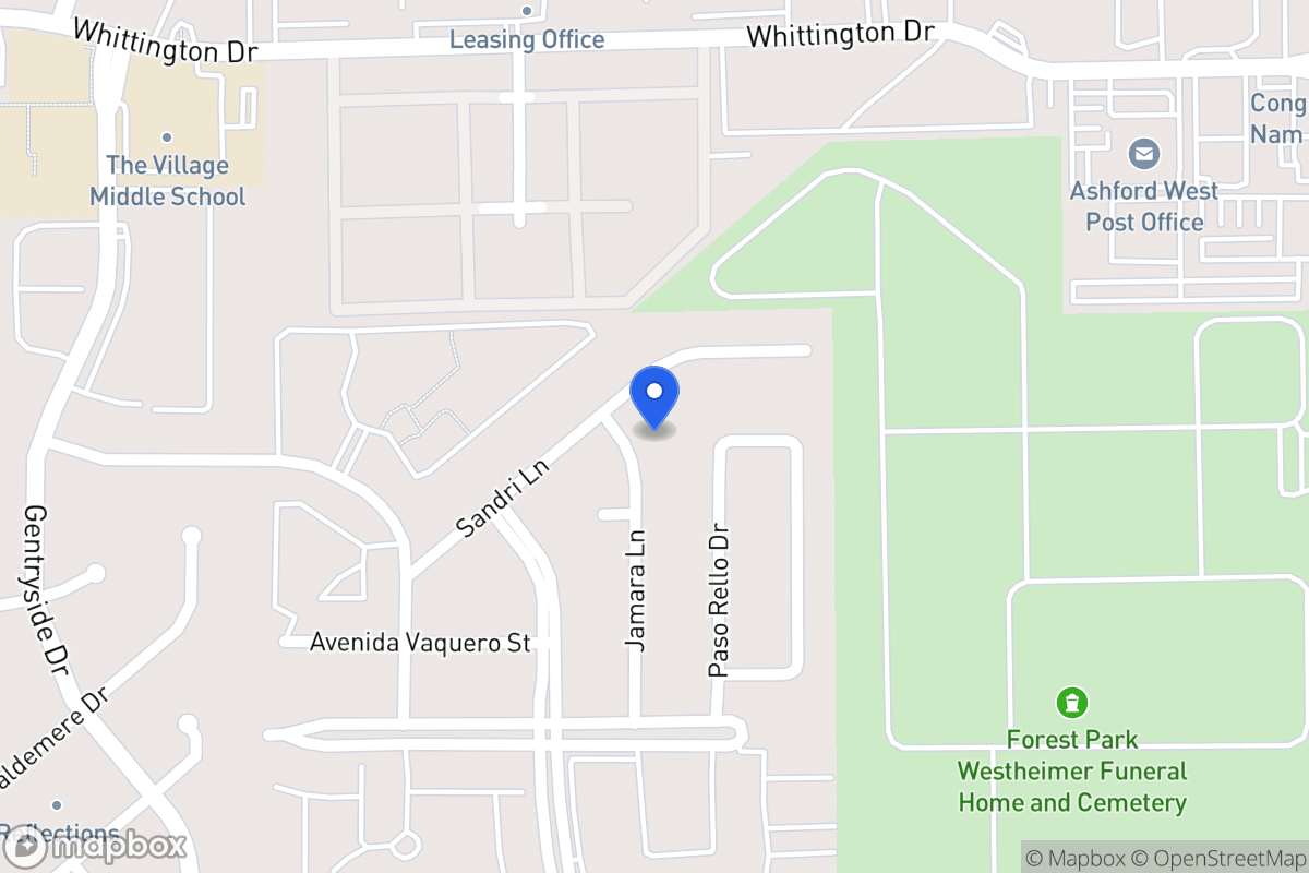 Map of 2107 Jamara Ln, Houston