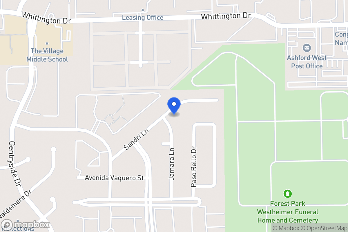 Map of 12807 Sandri Ln, Houston