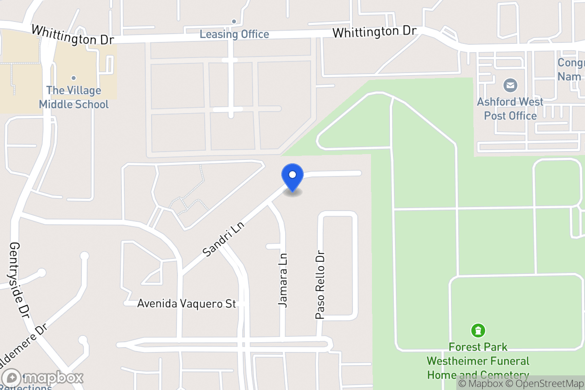 Map of 12745 Sandri Ln, Houston