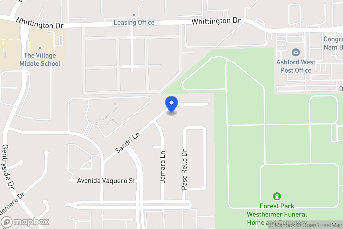Map of 12743 Sandri Ln, Houston