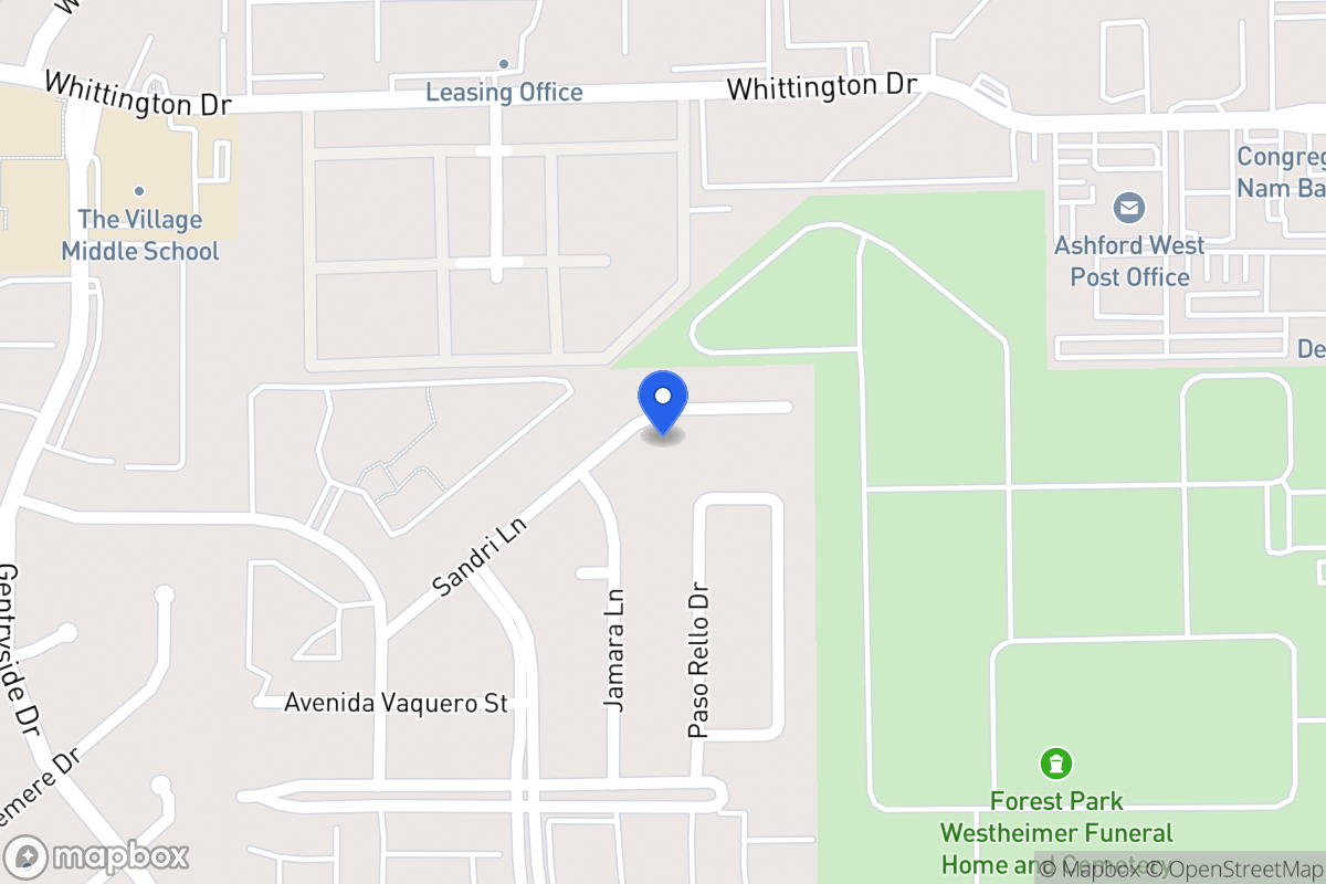 Map of 12739 Sandri Ln, Houston