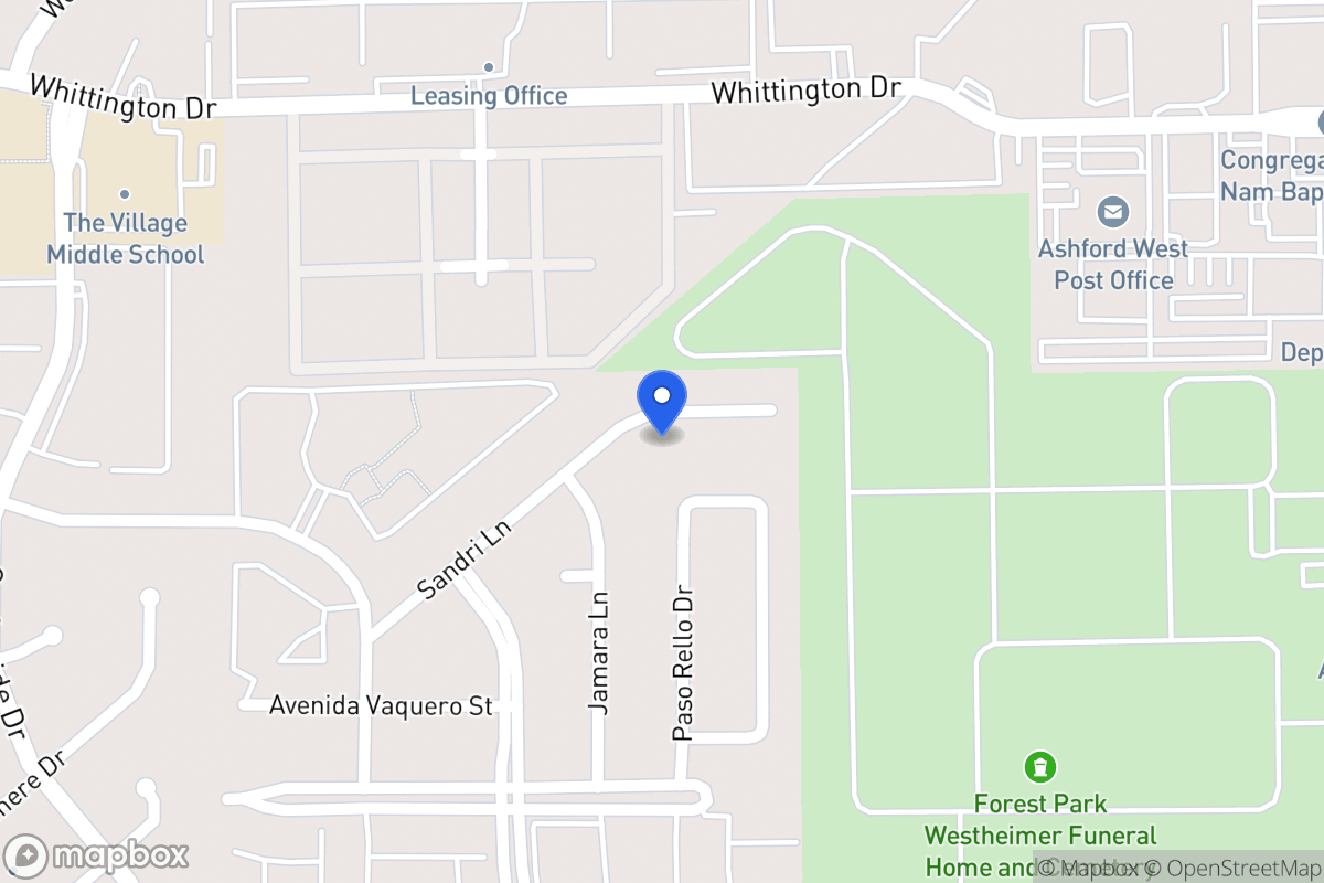 Map of 12735 Sandri Ln, Houston