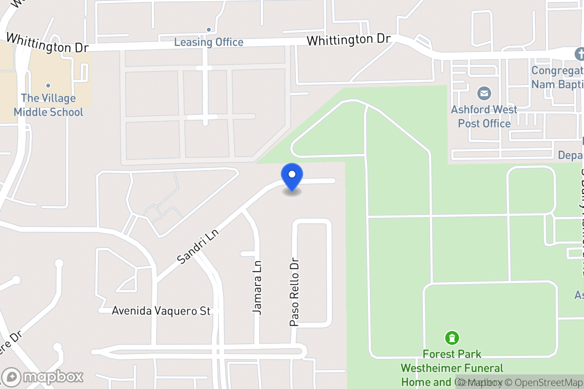 Map of 12731 Sandri Ln, Houston