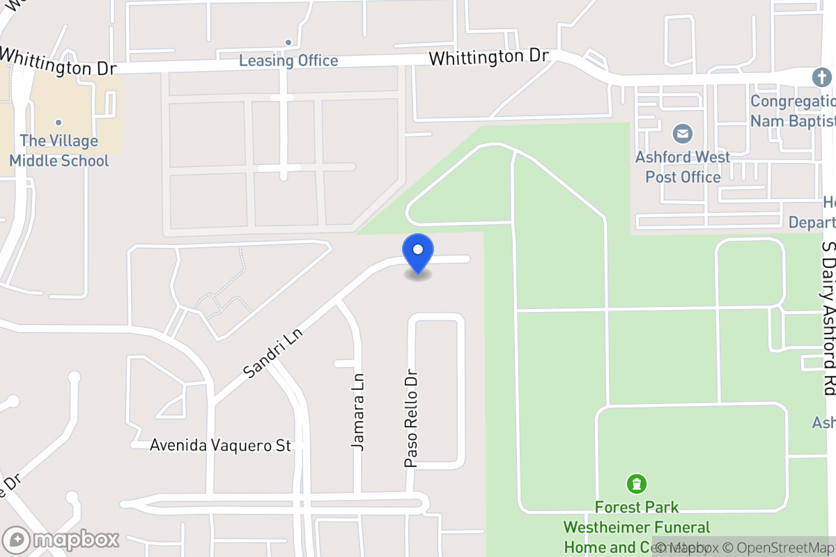 Map of 12727 Sandri Ln, Houston