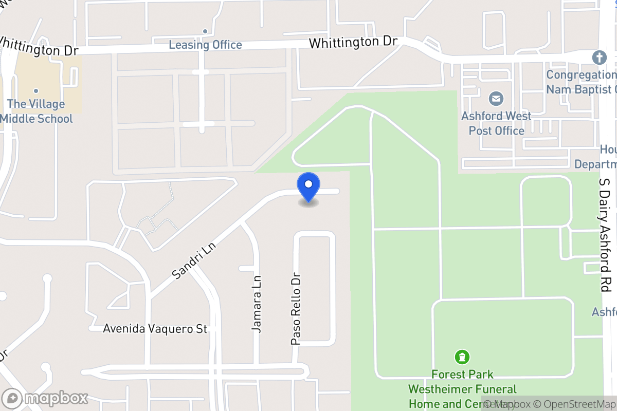 Map of 12723 Sandri Ln, Houston