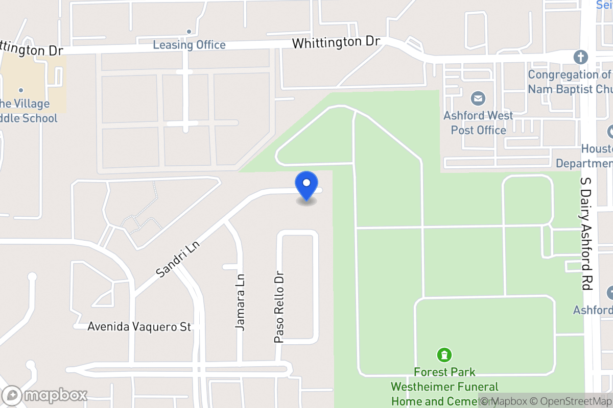 Map of 12715 Sandri Ln, Houston