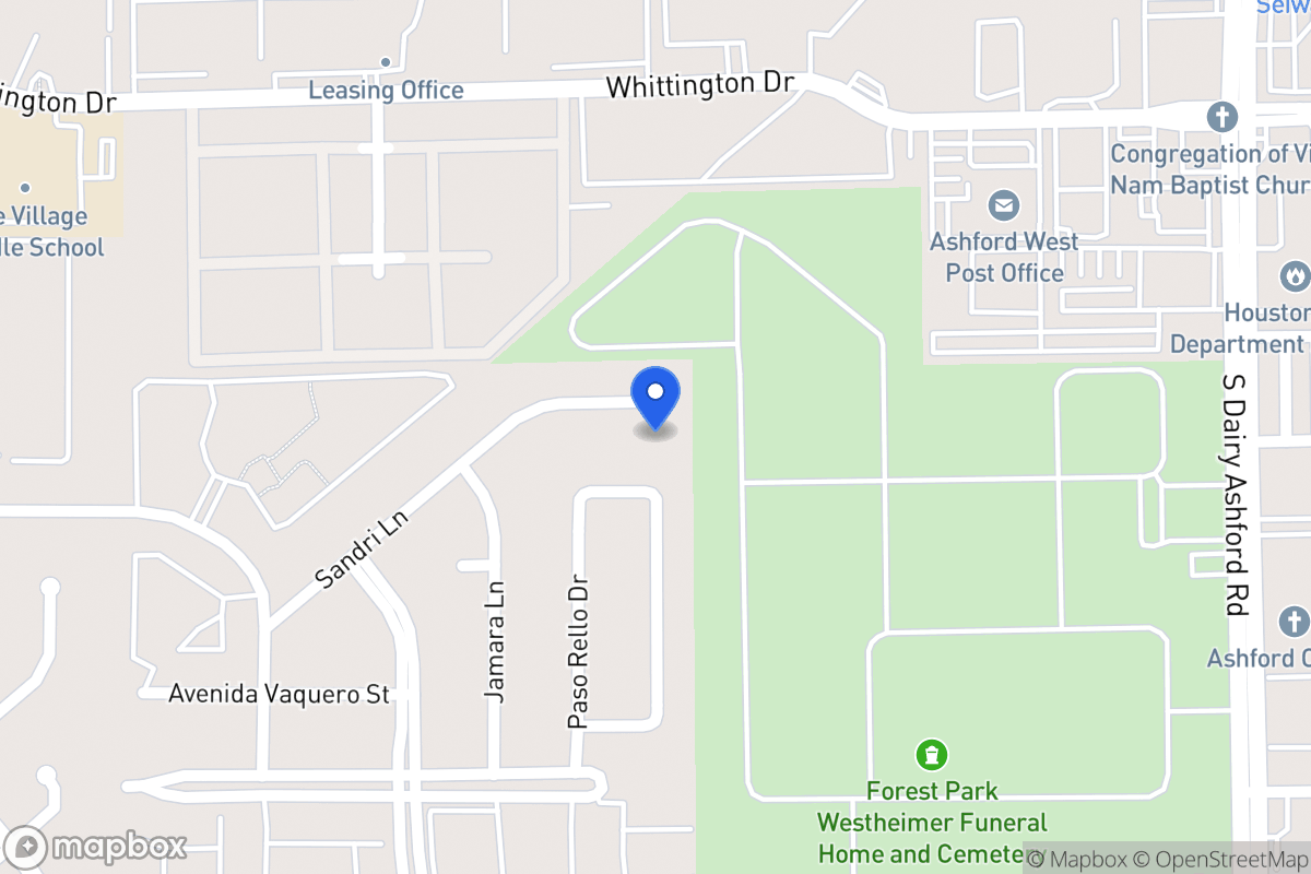 Map of 12711 Sandri Ln, Houston