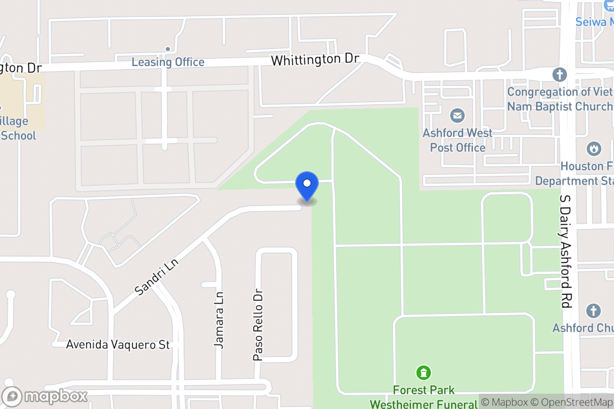 Map of 12702 Sandri Ln, Houston
