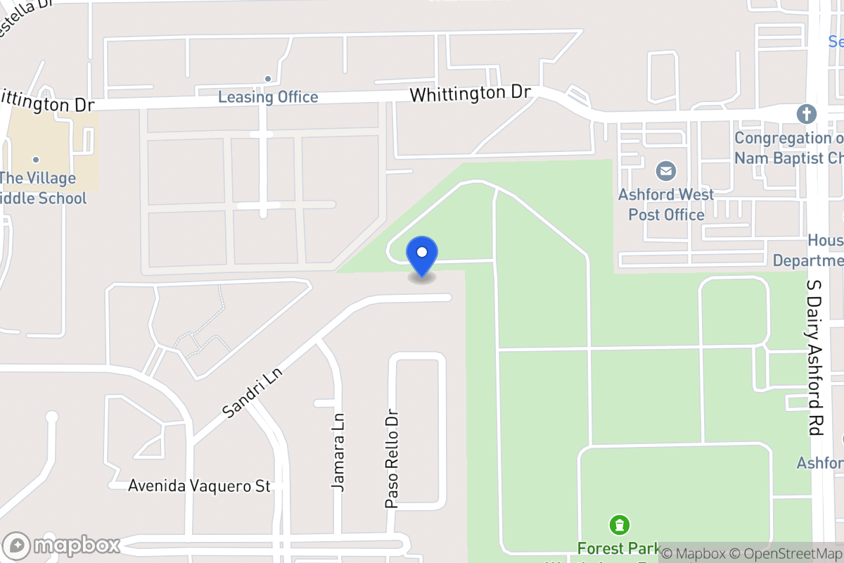 Map of 12718 Sandri Ln, Houston