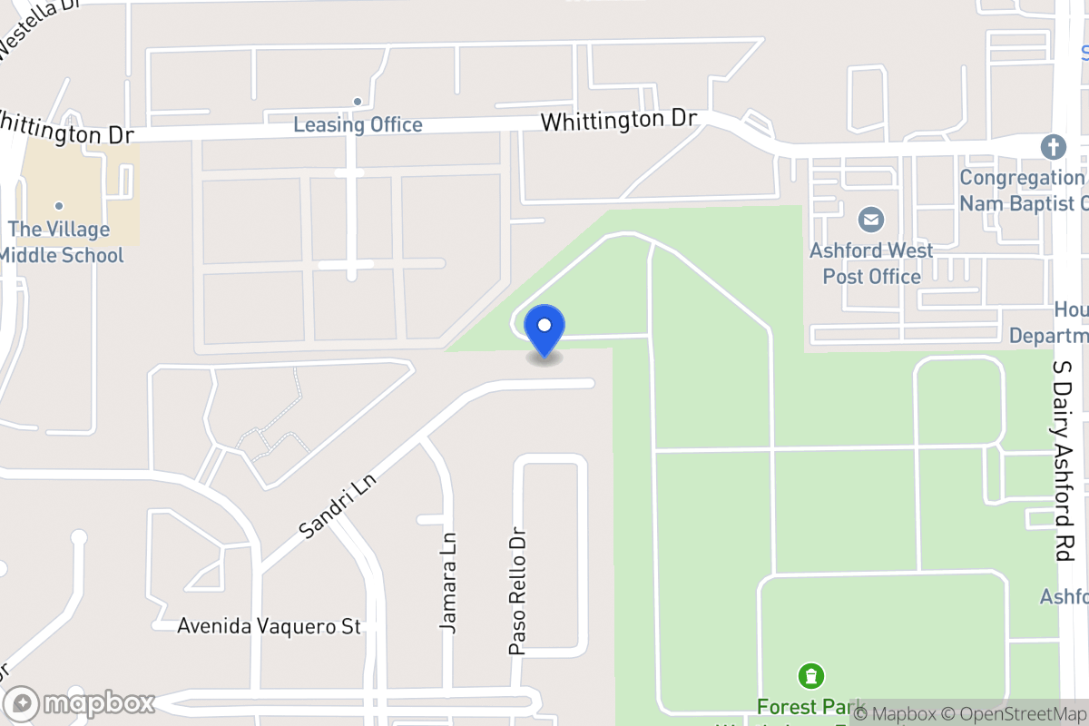 Map of 12722 Sandri Ln, Houston