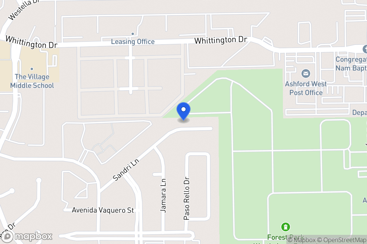 Map of 12734 Sandri Ln, Houston