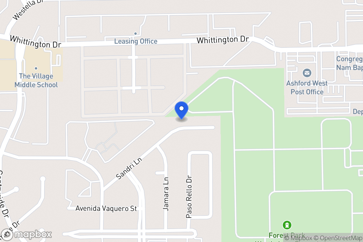 Map of 12738 Sandri Ln, Houston