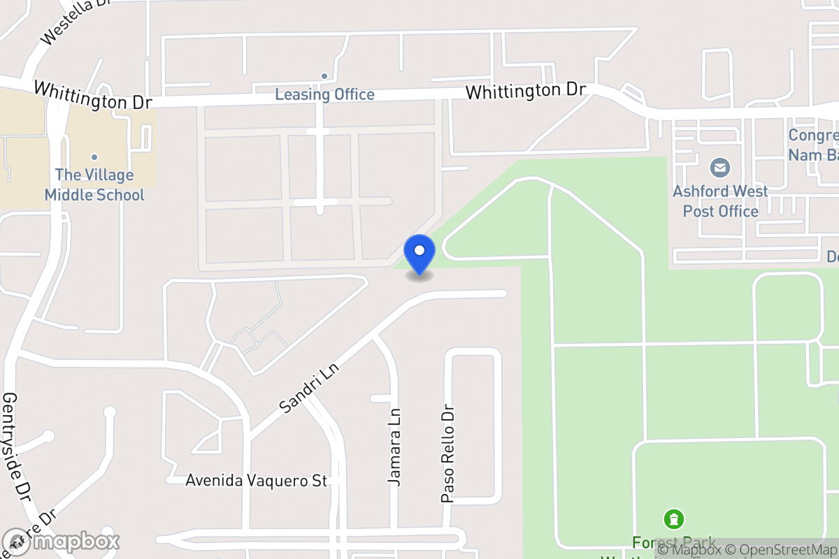 Map of 12742 Sandri Ln, Houston