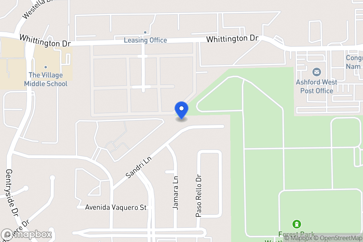 Map of 12746 Sandri Ln, Houston