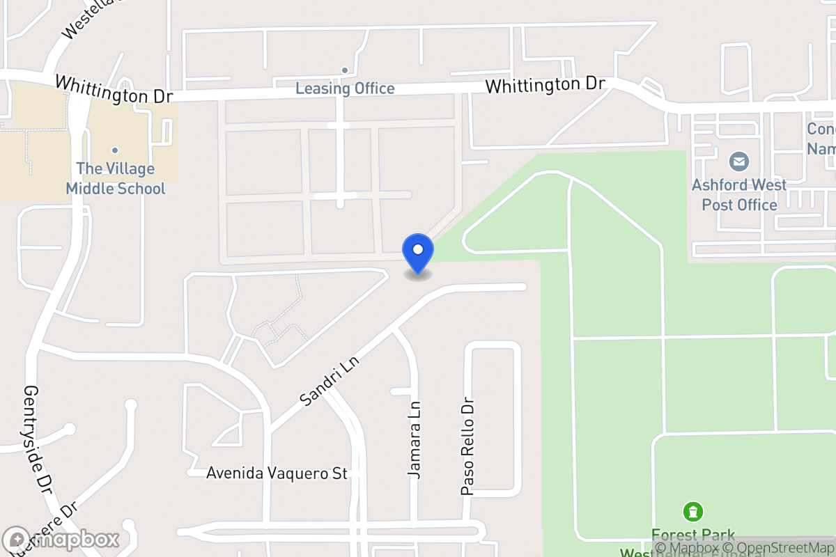 Map of 12750 Sandri Ln, Houston