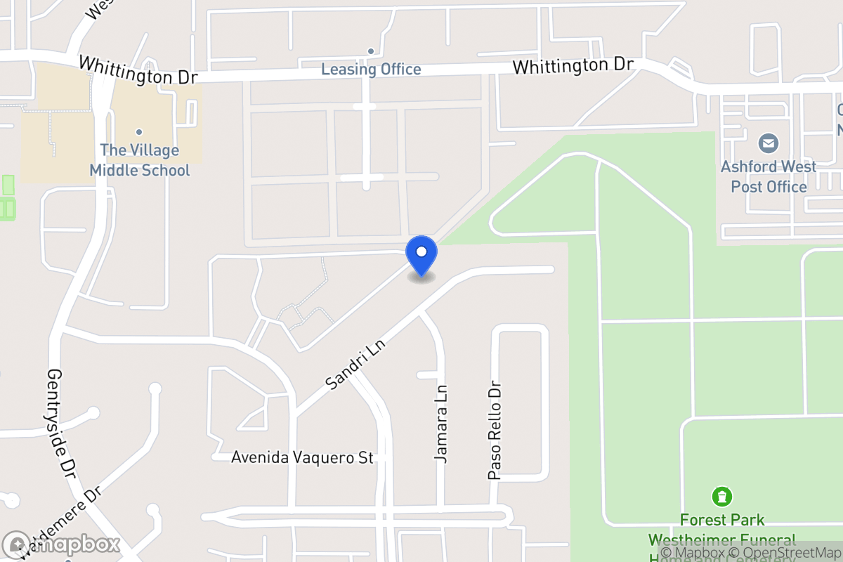 Map of 12806 Sandri Ln, Houston