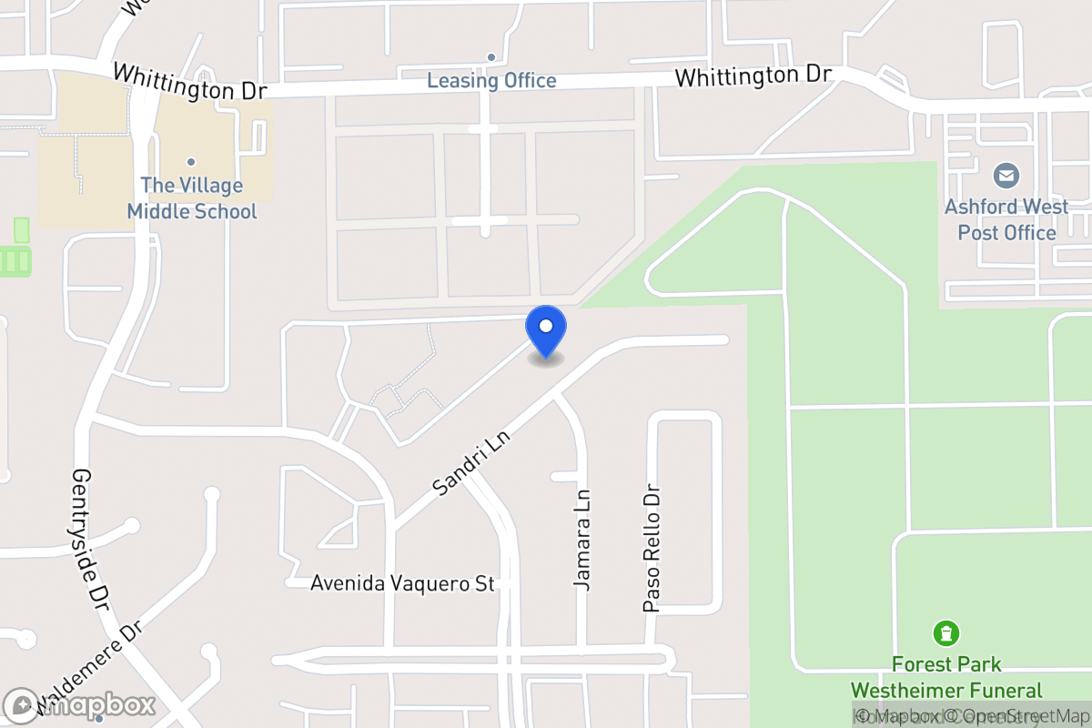 Map of 12810 Sandri Ln, Houston
