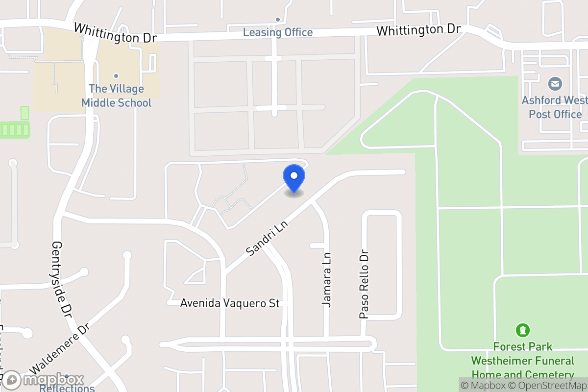 Map of 12822 Sandri Ln, Houston