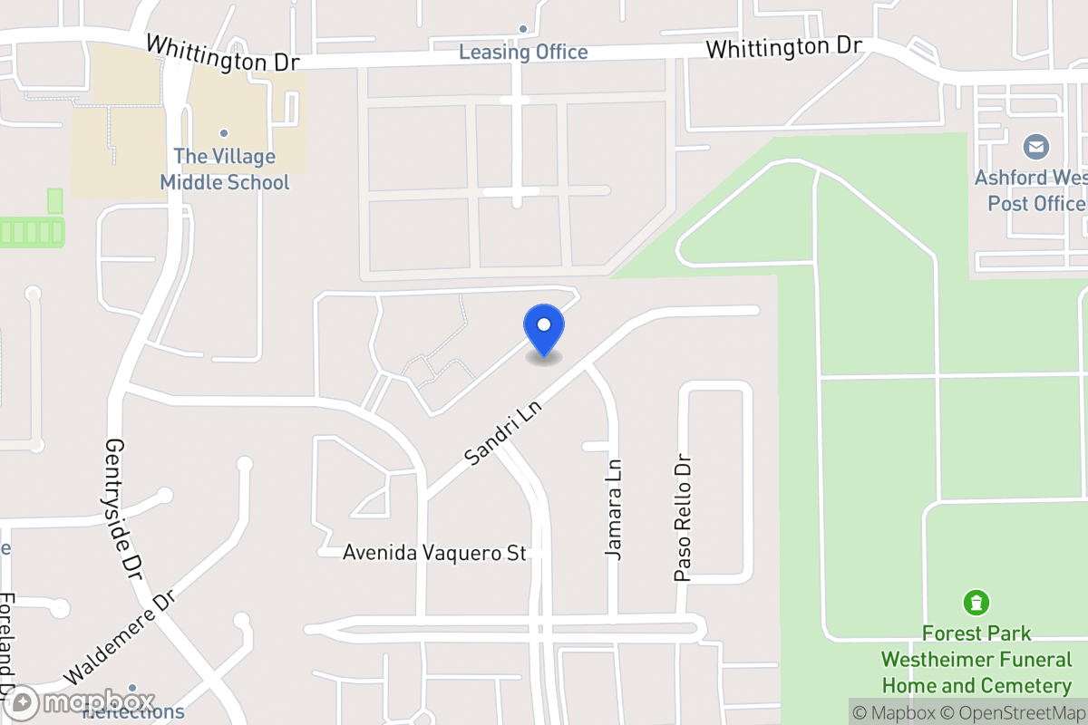 Map of 12826 Sandri Ln, Houston
