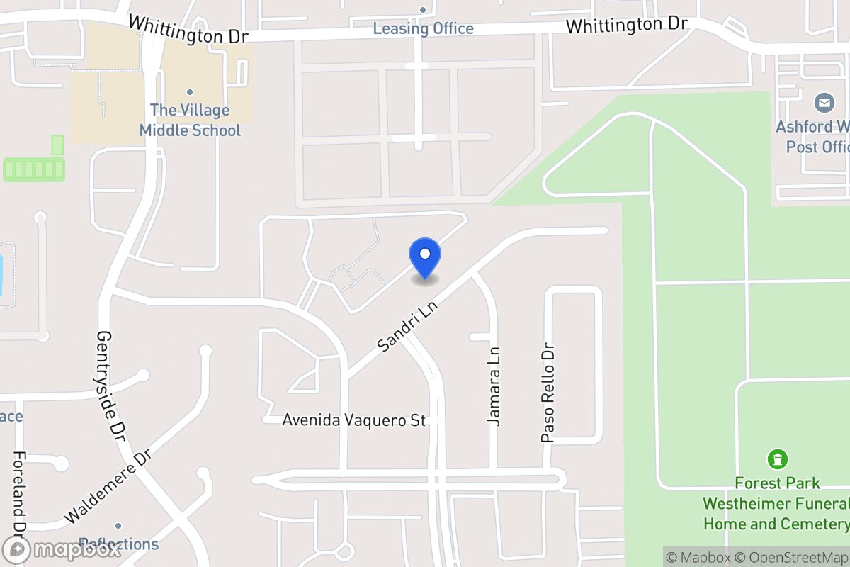 Map of 12834 Sandri Ln, Houston