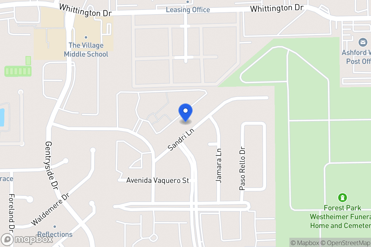 Map of 12838 Sandri Ln, Houston
