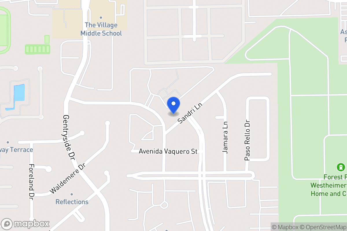 Map of 12910 Sandri Ln, Houston