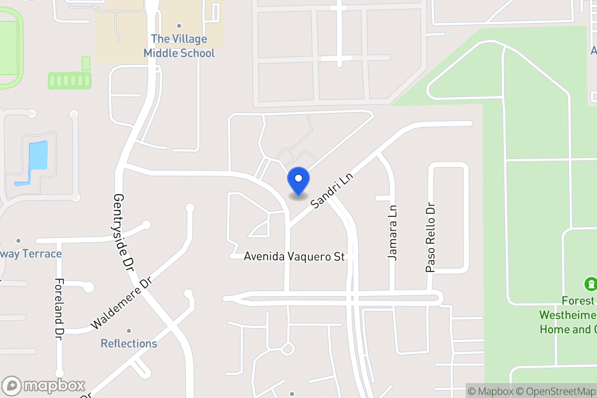 Map of 12914 Sandri Ln, Houston